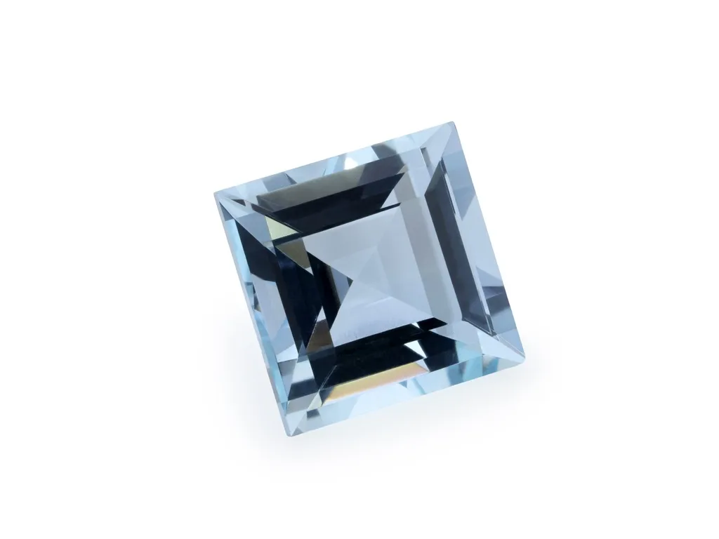 1.73ct Blue Aquamarine, Square gemstone