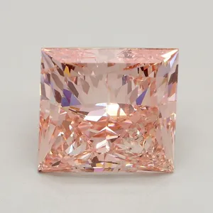 3.3ct PRINCESS Fancy Intense Pink SI1 Coloured Lab diamond
