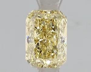 1.1ct RADIANT Fancy Vivid Yellow SI1 Coloured Lab diamond