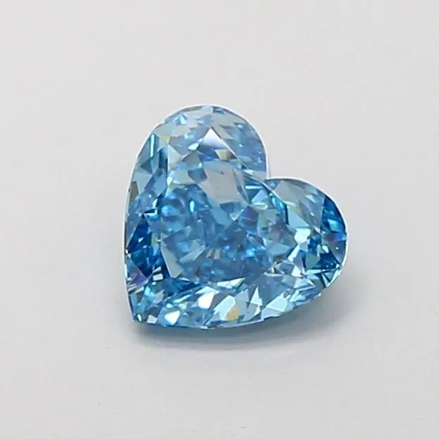 1.06ct HEART Fancy Vivid Blue VS1 Coloured Lab diamond