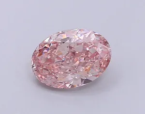 1.18ct OVAL Fancy Intense Brownish Pink VS1 Coloured Lab diamond