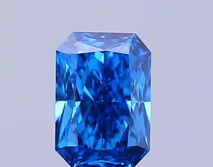 0.51ct RADIANT Fancy Vivid Blue VVS2 Coloured Lab diamond