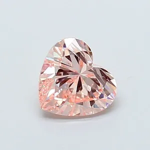 1.71ct HEART Fancy Intense Pink VVS2 Coloured Lab diamond