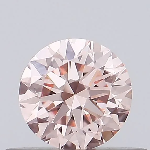0.39ct ROUND Fancy Intense Pink VVS2 Coloured Lab diamond