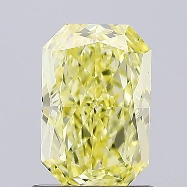 1.00ct RADIANT Fancy Intense Yellow VS2 Coloured Lab diamond
