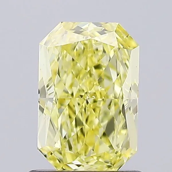 1ct RADIANT Fancy Intense Yellow VS2 Coloured Lab diamond