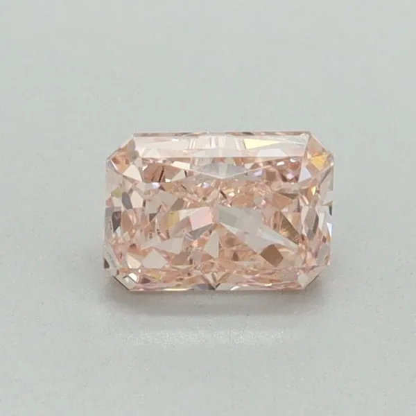 0.51ct RADIANT Fancy Vivid Pink VS1 Coloured Lab diamond