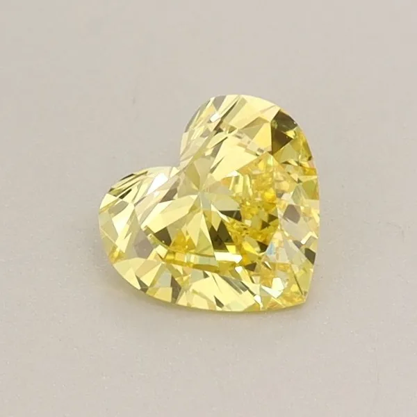 0.5ct ROUND Fancy Vivid Yellow VS2 Coloured Lab diamond
