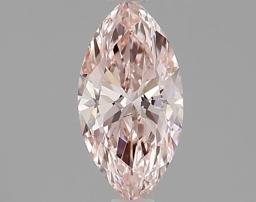 0.74ct MARQUISE Fancy Vivid Pink VVS2 Coloured Lab diamond