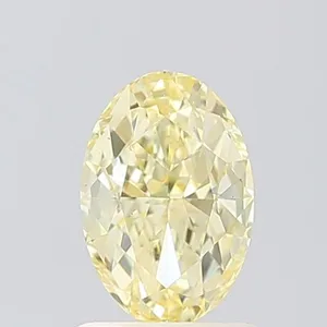 1.17ct OVAL Fancy Yellow VS2 Coloured Lab diamond