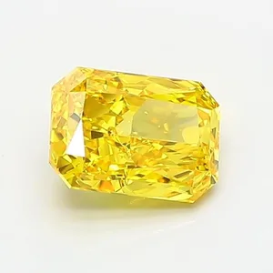 1.01ct RADIANT Fancy Vivid Yellow VVS2 Coloured Lab diamond
