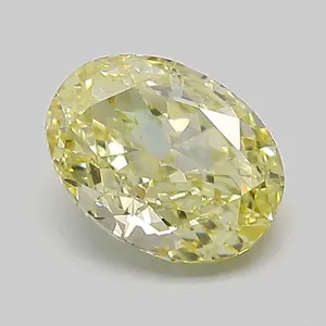 1.2ct OVAL Fancy Intense Yellow VVS2 Coloured Lab diamond