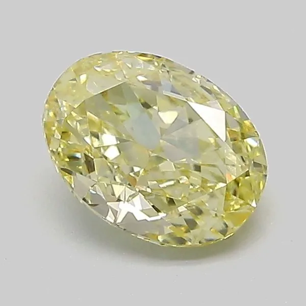 1.2ct OVAL Fancy Intense Yellow VVS2 Coloured Lab diamond