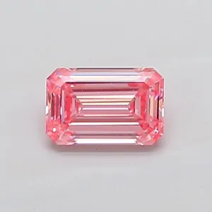 1.05ct EMERALD Fancy Vivid Pink VVS2 Coloured Lab diamond