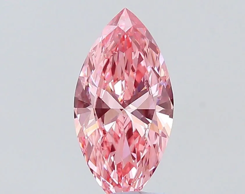 1.22ct MARQUISE Fancy Vivid Pink VS1 Coloured Lab diamond