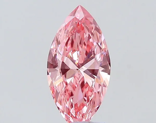 1.22ct MARQUISE Fancy Vivid Pink VS1 Coloured Lab diamond