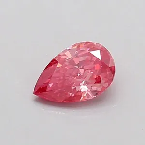 0.3ct PEAR Fancy Vivid Pink VS1 Coloured Lab diamond