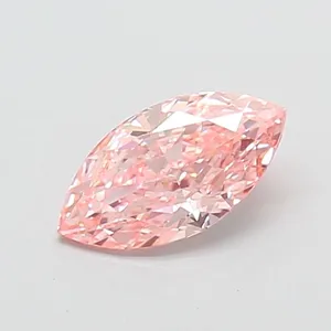 1.11ct MARQUISE Fancy Vivid Pink VVS2 Coloured Lab diamond