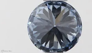 0.41ct ROUND Fancy Intense Blue VVS2 Coloured Lab diamond
