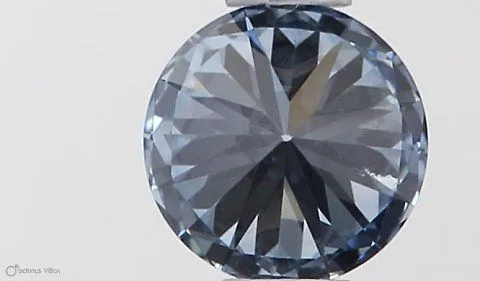 0.41ct ROUND Fancy Intense Blue VVS2 Coloured Lab diamond