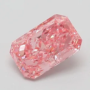 1.01ct RADIANT Fancy Vivid Pink VS2 Coloured Lab diamond