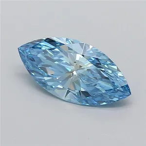 2.08ct MARQUISE Fancy Vivid Blue VVS2 Coloured Lab diamond