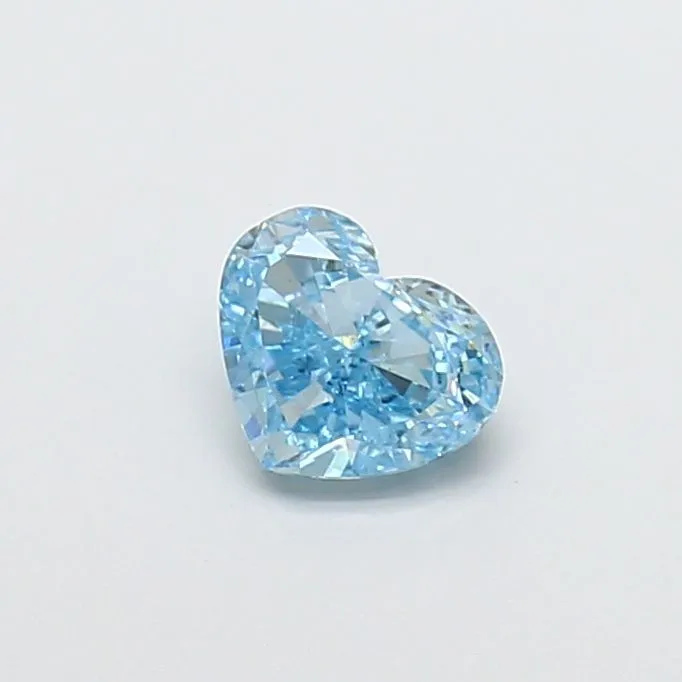 0.91ct HEART Fancy Vivid Blue VS2 Coloured Lab diamond