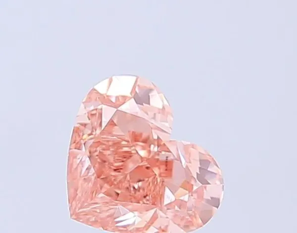 1.03ct HEART Fancy Intense Pink VVS2 Coloured Lab diamond