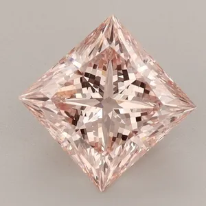 1.78ct PRINCESS Fancy Intense Pink VVS2 Coloured Lab diamond