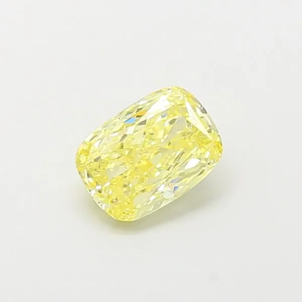 1.16ct CUSHION Fancy Intense Yellow VS1 Coloured Lab diamond