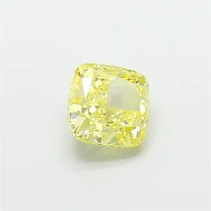 1.2ct CUSHION Fancy Yellow VS1 Coloured Lab diamond