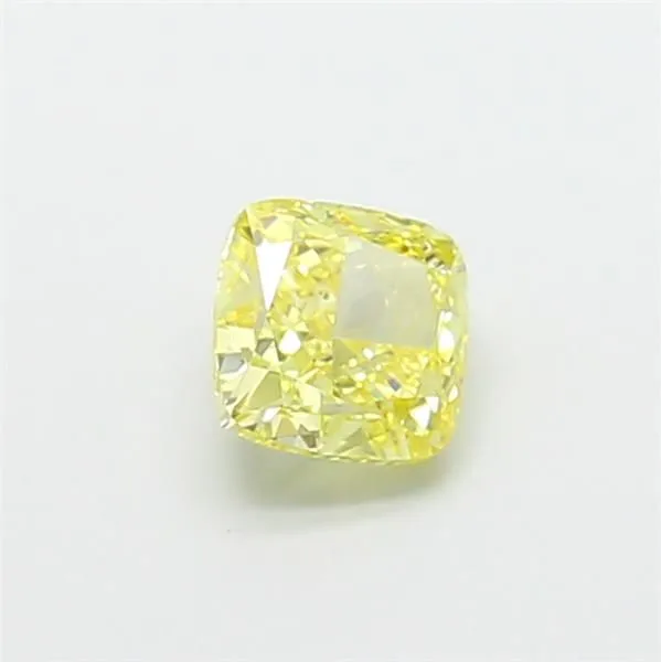1.2ct CUSHION Fancy Yellow VS1 Coloured Lab diamond