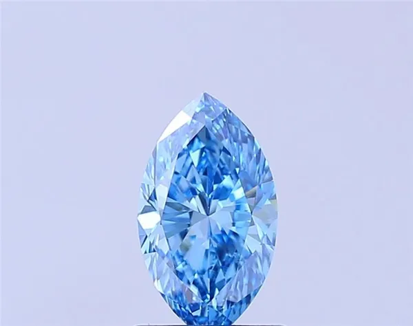1.15ct MARQUISE Fancy Vivid Blue VVS2 Coloured Lab diamond