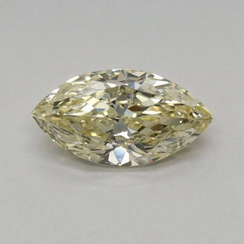 0.37ct MARQUISE Fancy Yellow VVS2 Coloured Lab diamond