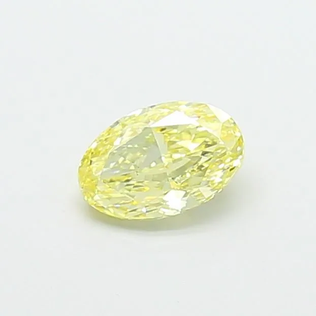 1.01ct OVAL Fancy Yellow VS1 Coloured Lab diamond