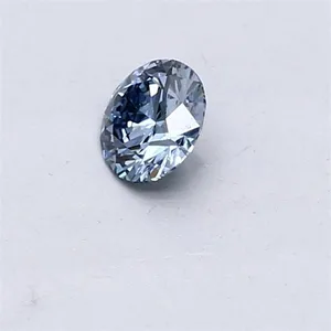 0.31ct ROUND Fancy Vivid Blue VVS2 Coloured Lab diamond