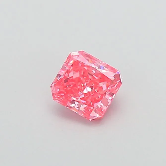 1.00ct RADIANT Fancy Vivid Pink VS1 Coloured Lab diamond