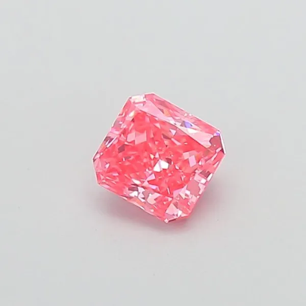 1ct RADIANT Fancy Vivid Pink VS1 Coloured Lab diamond