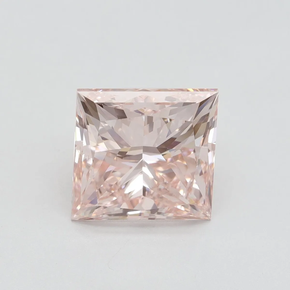 5.01ct PRINCESS Fancy Intense Pink VS2 Coloured Lab diamond