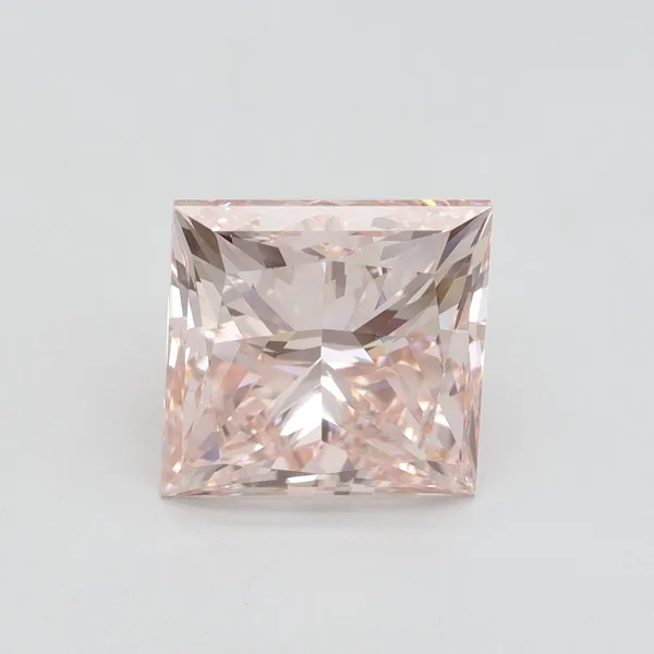 5.01ct PRINCESS Fancy Intense Pink VS2 Coloured Lab diamond
