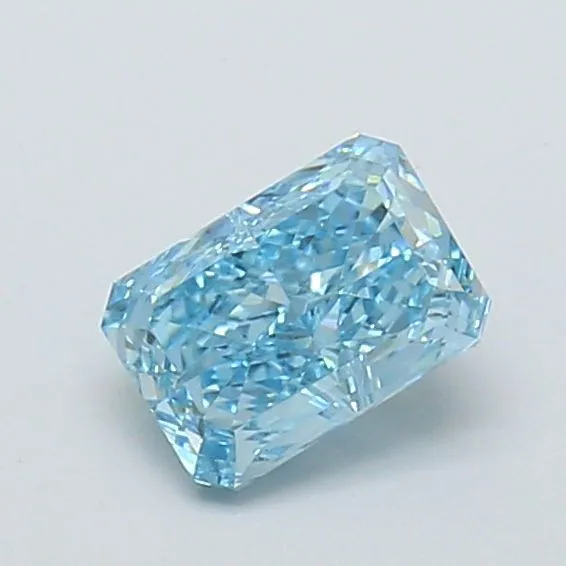 1.03ct RADIANT Fancy Vivid Blue VS1 Coloured Lab diamond