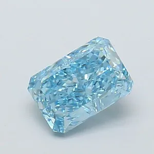 1.03ct RADIANT Fancy Vivid Blue VS1 Coloured Lab diamond