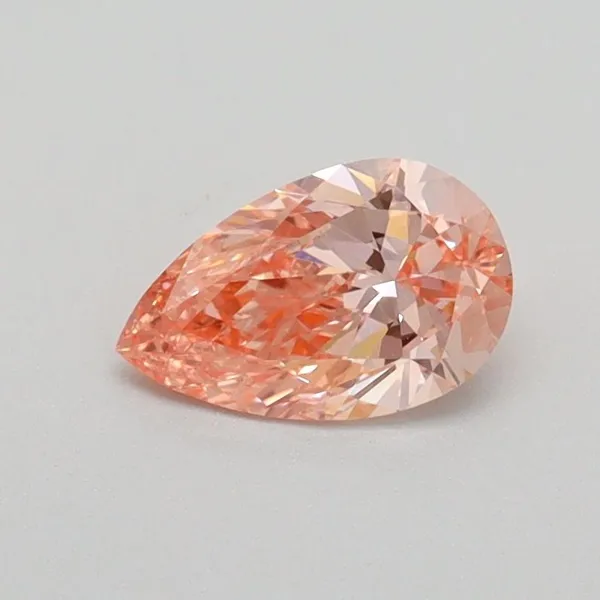 0.53ct PEAR Fancy Intense Pink SI1 Coloured Lab diamond