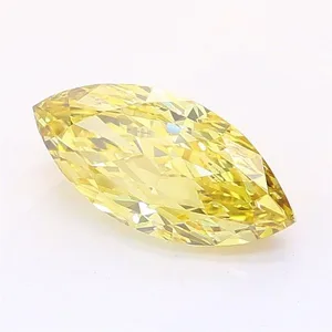 1.04ct MARQUISE Fancy Intense Yellow VS1 Coloured Lab diamond