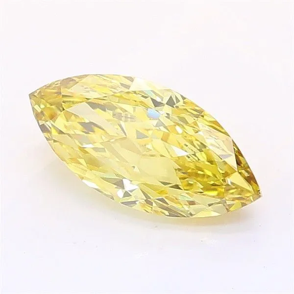 1.04ct MARQUISE Fancy Intense Yellow VS1 Coloured Lab diamond