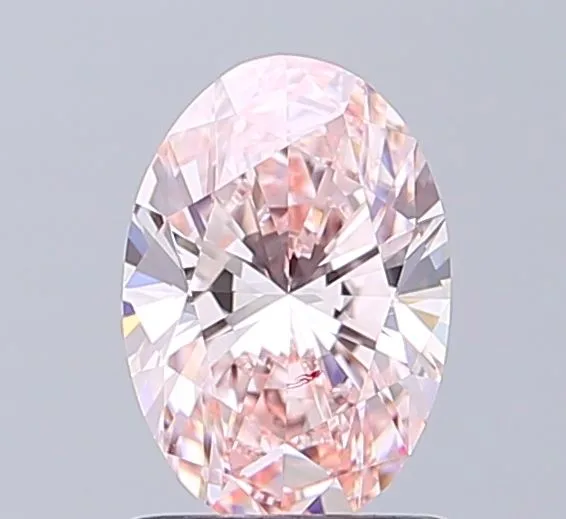 1.06ct OVAL Fancy Pink IF Coloured Lab diamond
