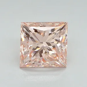 2.24ct PRINCESS Fancy Intense Pink VVS2 Coloured Lab diamond