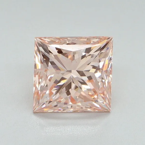 2.24ct PRINCESS Fancy Intense Pink VVS2 Coloured Lab diamond