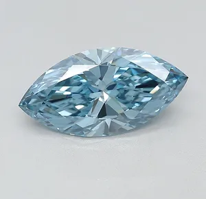 2.51ct MARQUISE Fancy Vivid Blue VVS2 Coloured Lab diamond