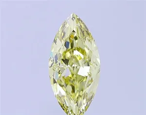 2.08ct MARQUISE Fancy Light Yellow VS1 Coloured Lab diamond